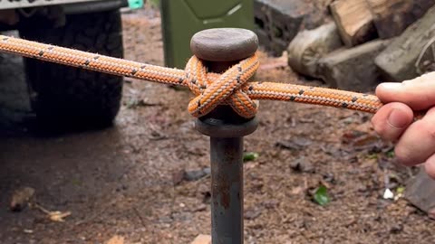 Constrictor Hitch Tied Under Tension