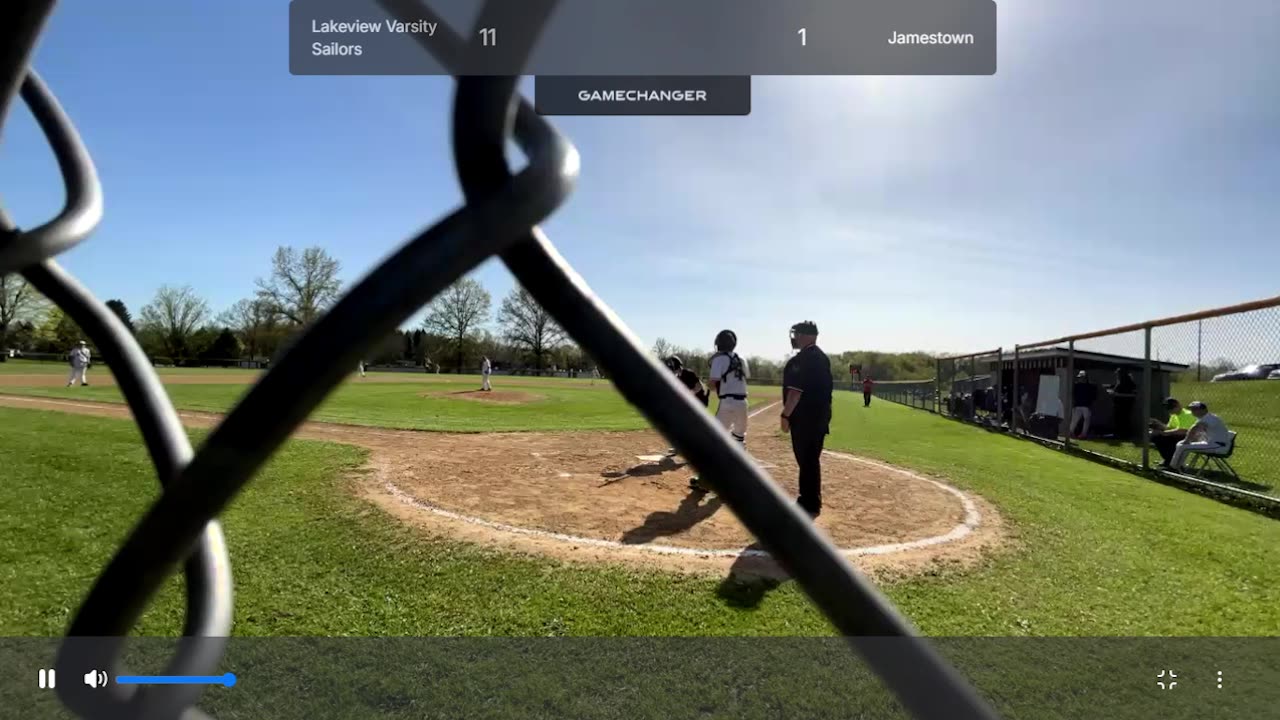 APRIL 28 2025 HIGH SCHOOL BASEBALL: LAKEVIEW SAILORS VS JAMESTOWN PART 1