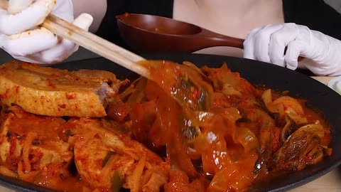 Glass Noodle with Pork Mukbang