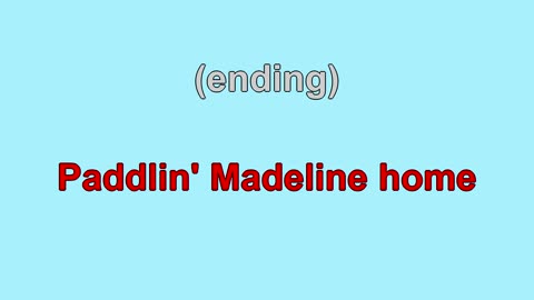 Paddlin' Madeline Home (1925)