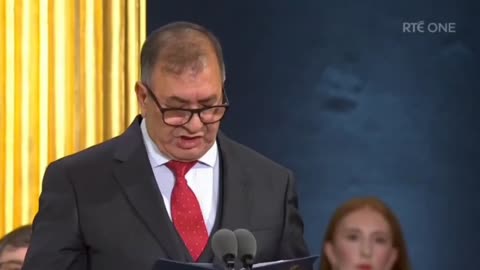 I have no words for what I have just witnessed. A Muslim blessing the Irish Presidential