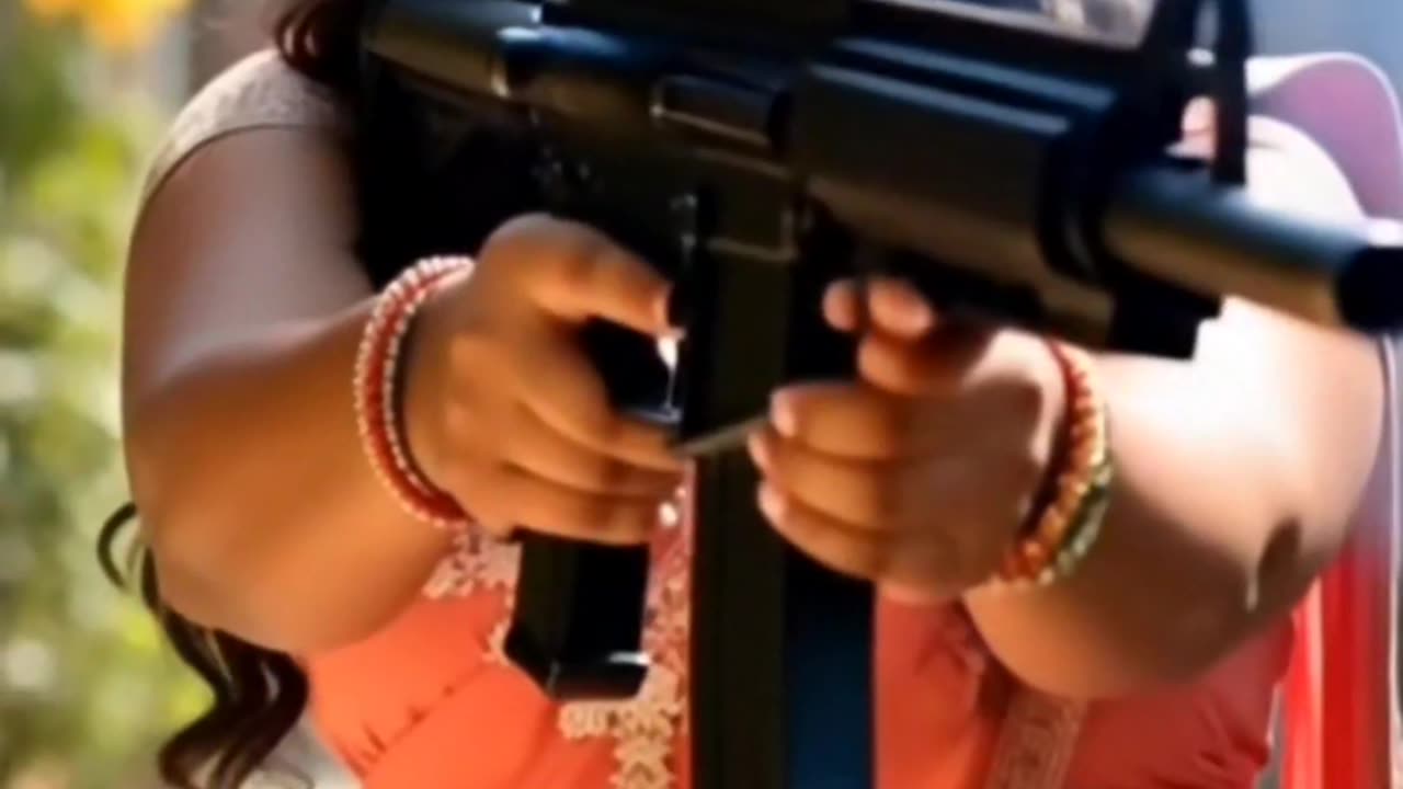 "Desi Diva with Deadly Aim!" 😱😱