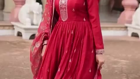 Royal Elegance in Every Flare | Anarkali Dress from Mirraw