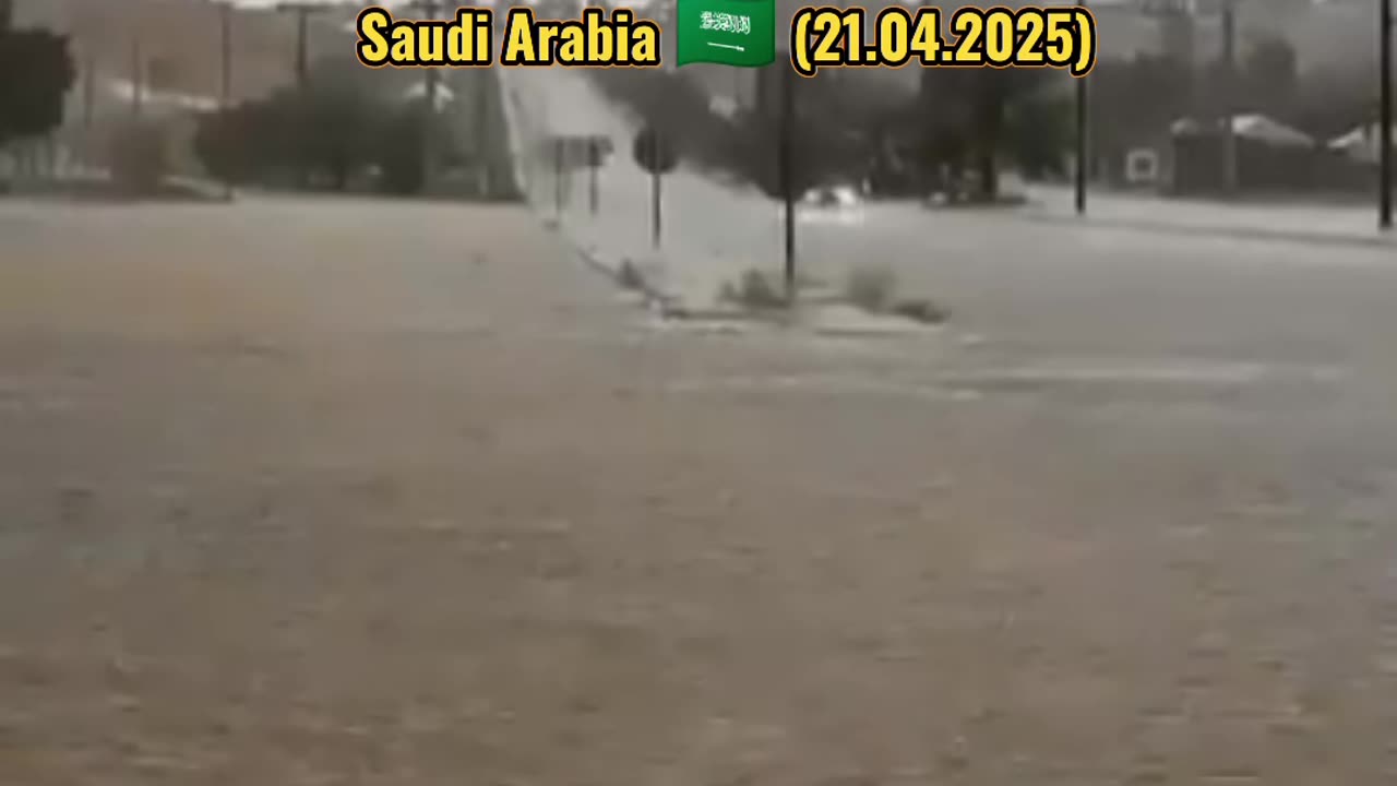 🚨Flooding in Al-Shamasiyah of Qassim region, Saudi Arabia 🇸🇦 (21.04.2025)