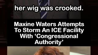 Maxine Waters Gets Door Slammed in her Face While Trying to Barge into LA Fed building