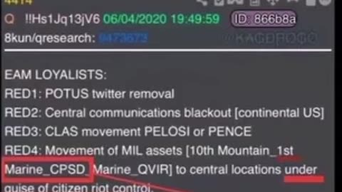 RED ALERT CONFIRMED! 700 Marines Deploy as Q's 2020 EAM Codes ACTIVATE - CASTLE_ROCK PHASE BEGINS