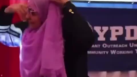 NYPD officers are now demonstrating the correct way to wear a hijab.