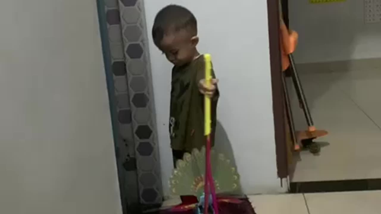 Cute Child Being Silly and Playful