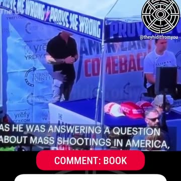 Moments before the shot that killed Charlie Kirk....