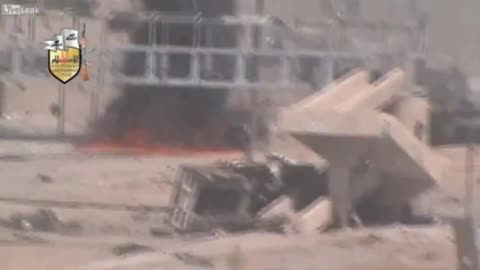 Syrian War 1x T-72 destroyed in Jobar, Damascus 2013.09.13