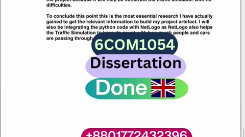 Student Work (Project)| 6COM1054 Final year AI Traffic Project Priview | University of Hertfordshire