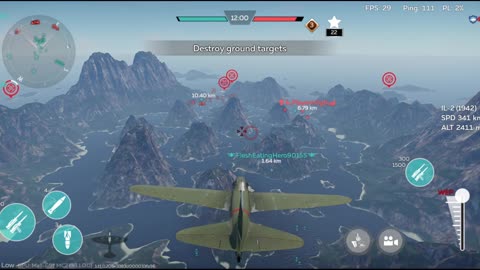 War Thunder planes gameplay
