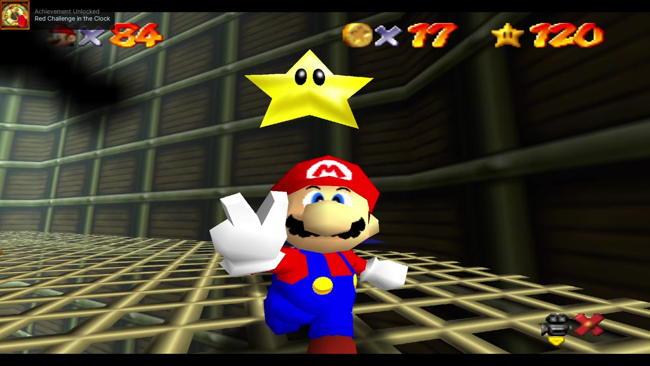 Super Mario 64 [Remaining RA] - Red Challenge in the Clock [NC]