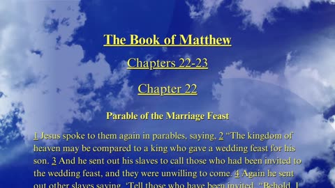 Christian Meme Video: Matthew Chapters 22 & 23 (07/06/2025)