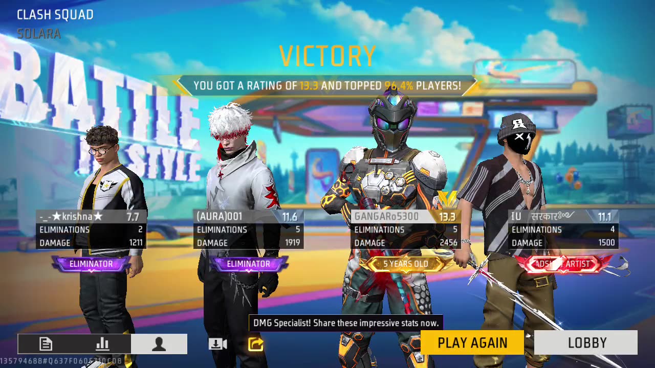 Free fire 🔥 max amazing headshot kills 💪😎