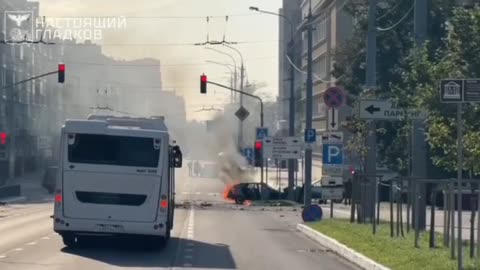 🔥👀 Smoke and fire in Belgorod - consequences of the work of the local air defence!
