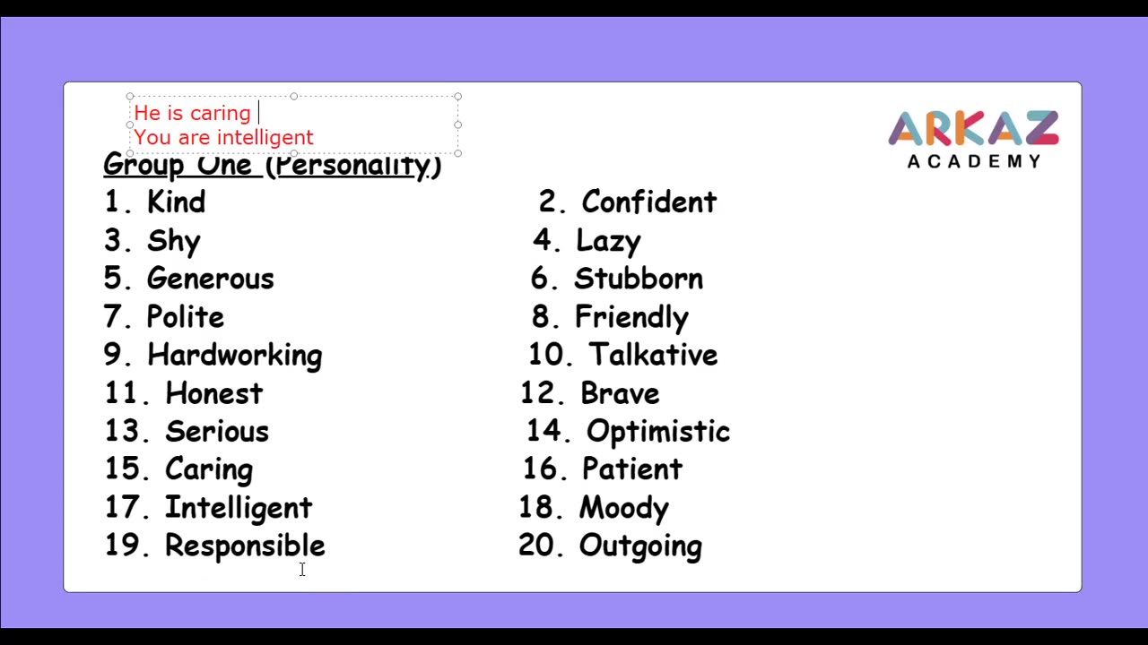Describing people(12)