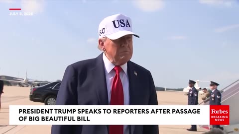 Trump Addresses One Of Two Republican Reps Who Voted Against BBB