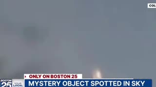 Resident in Boston captured video of UFO flying over her home.