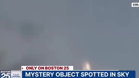Resident in Boston captured video of UFO flying over her home.