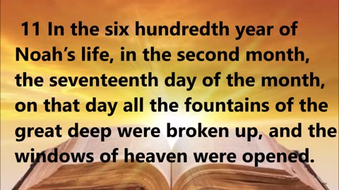God brings the waters upon the earth