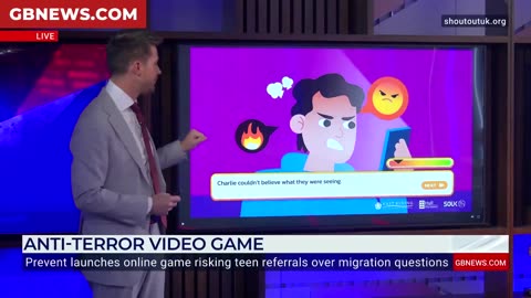 UK: VIDEO GAME for children at school where if you say you don't like immigration