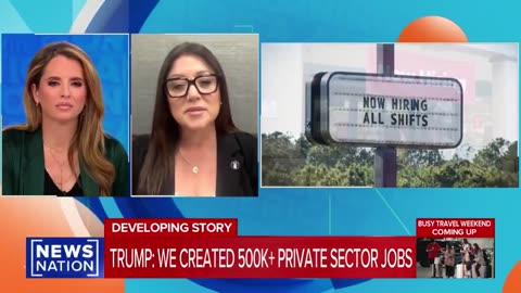 Sec. LCD reveals the Trump administration has added 500,000 "native-born jobs"