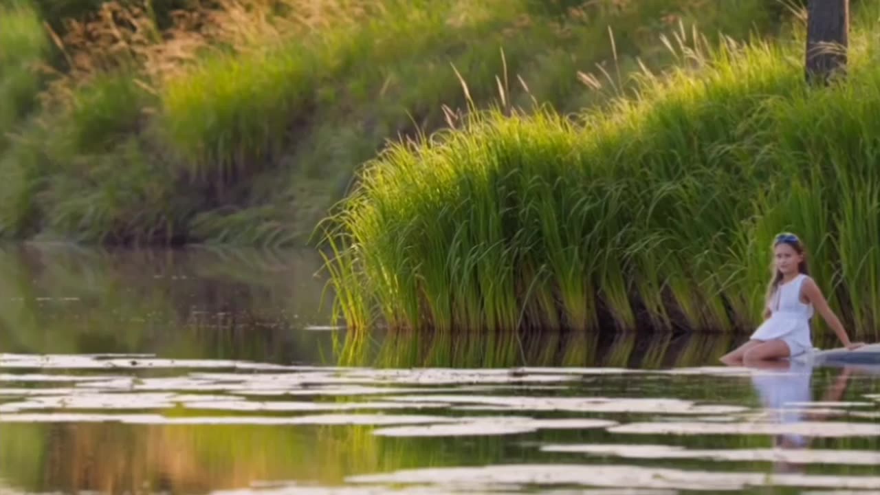 RELAXING MUSIC BY A PEACEFUL LAKE | CALMING for STRESS RELIEF, SLEEP STUDY
