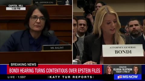 Rep. Baling absolutely LOSES IT at AG Pam Bondi, then storms out.