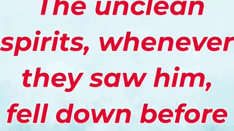 “The Evil Spirits Recognize Jesus” Mark 3:11,#shortvideo #shorts #youtubeshorts #ytshorts #youtube