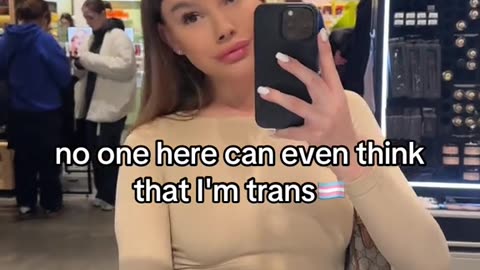 Great princess tgirl in front the mirror