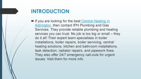 Best Central Heating in Aldrington