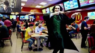 Outtake #3,061 Of Severus Snape From Harry Potter Series Is Dancing At A McDonald's Restaurant Fake