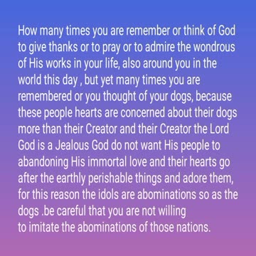 be careful that you are not willing to imitate the abominations of those nations.