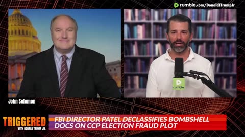 John Solomon with Don Jr on declassified FBI report China Forged Ballots & ID's to Help Biden Win