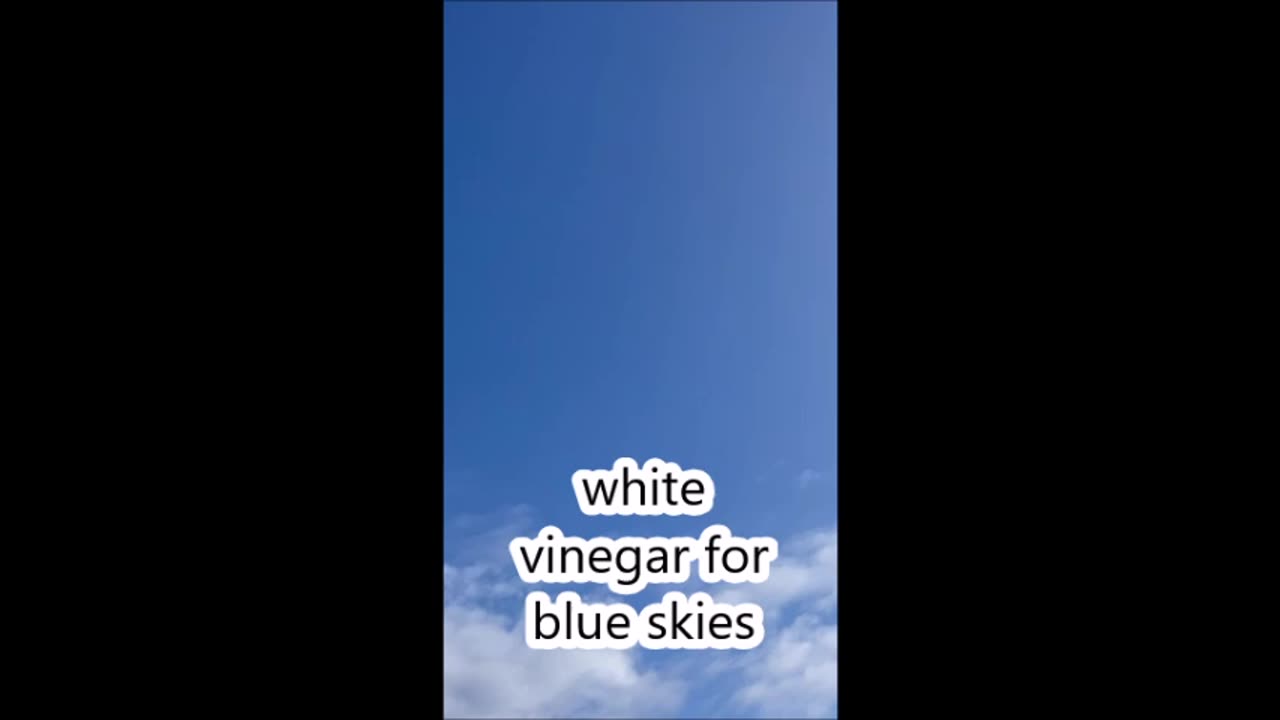 Vinegar Magic using white vinegar to clear clouds