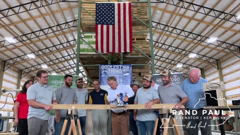 Dr. Rand Paul Attends Ribbon Cutting for Hempwood Factory