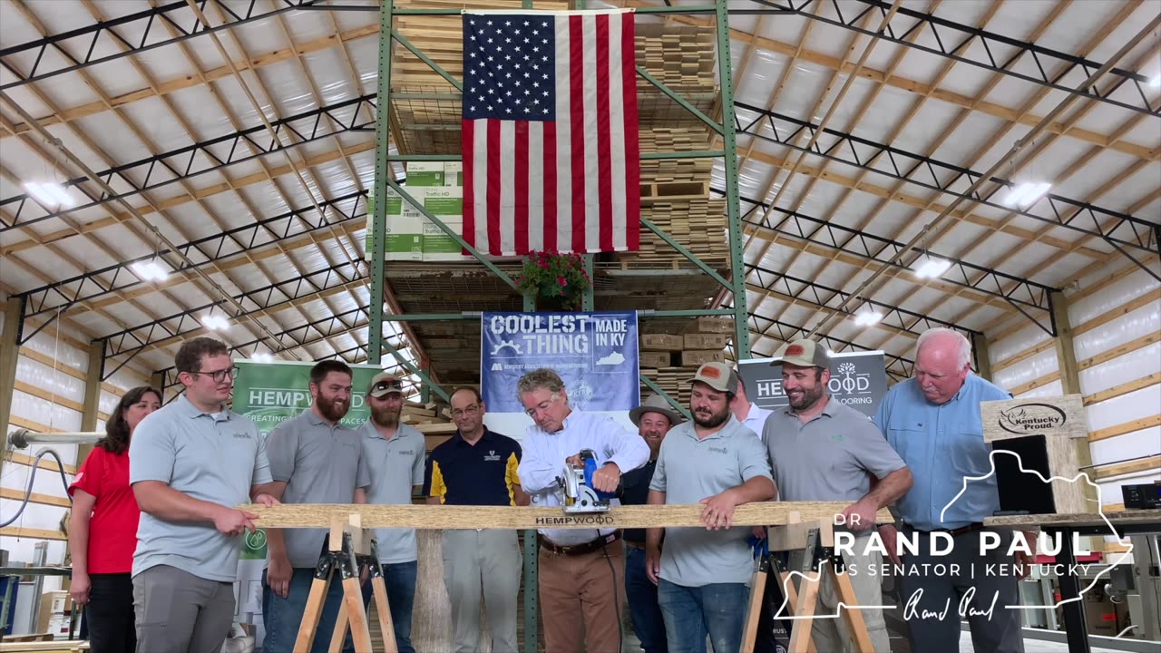 Dr. Rand Paul Attends Ribbon Cutting for Hempwood Factory