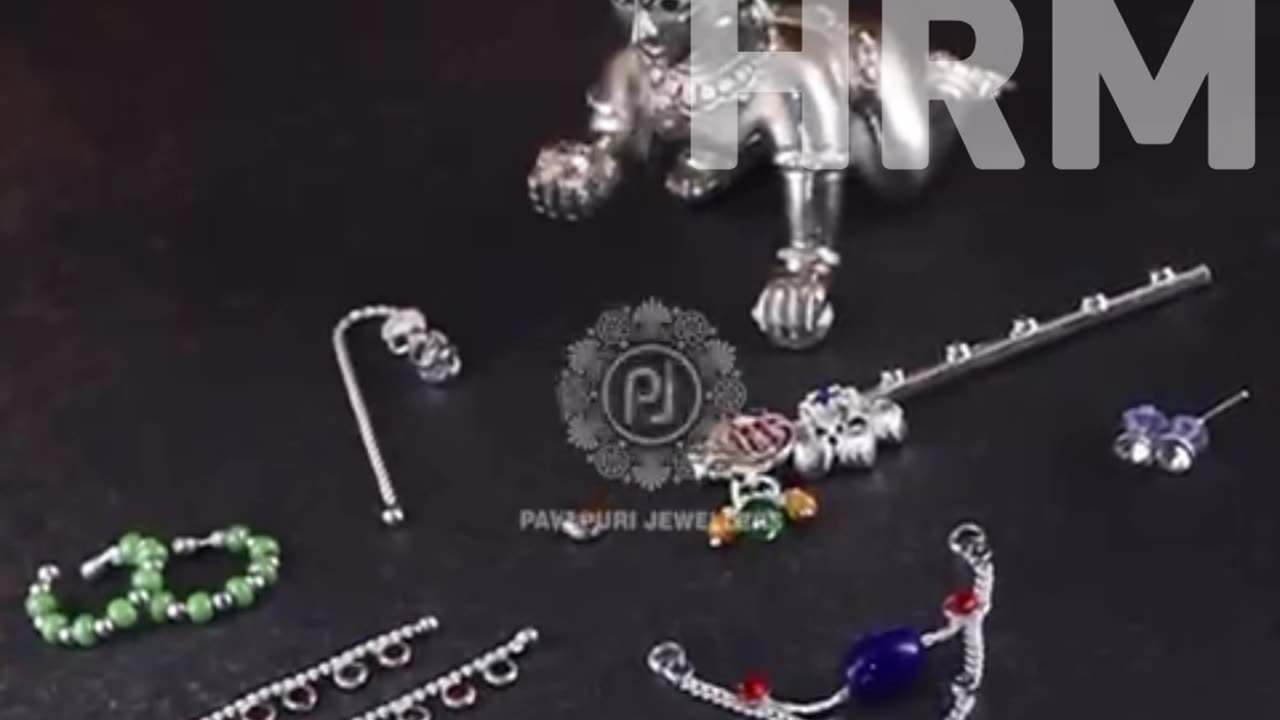 HRM | Shree Krishna Shringar Ornaments In Silver | 2025