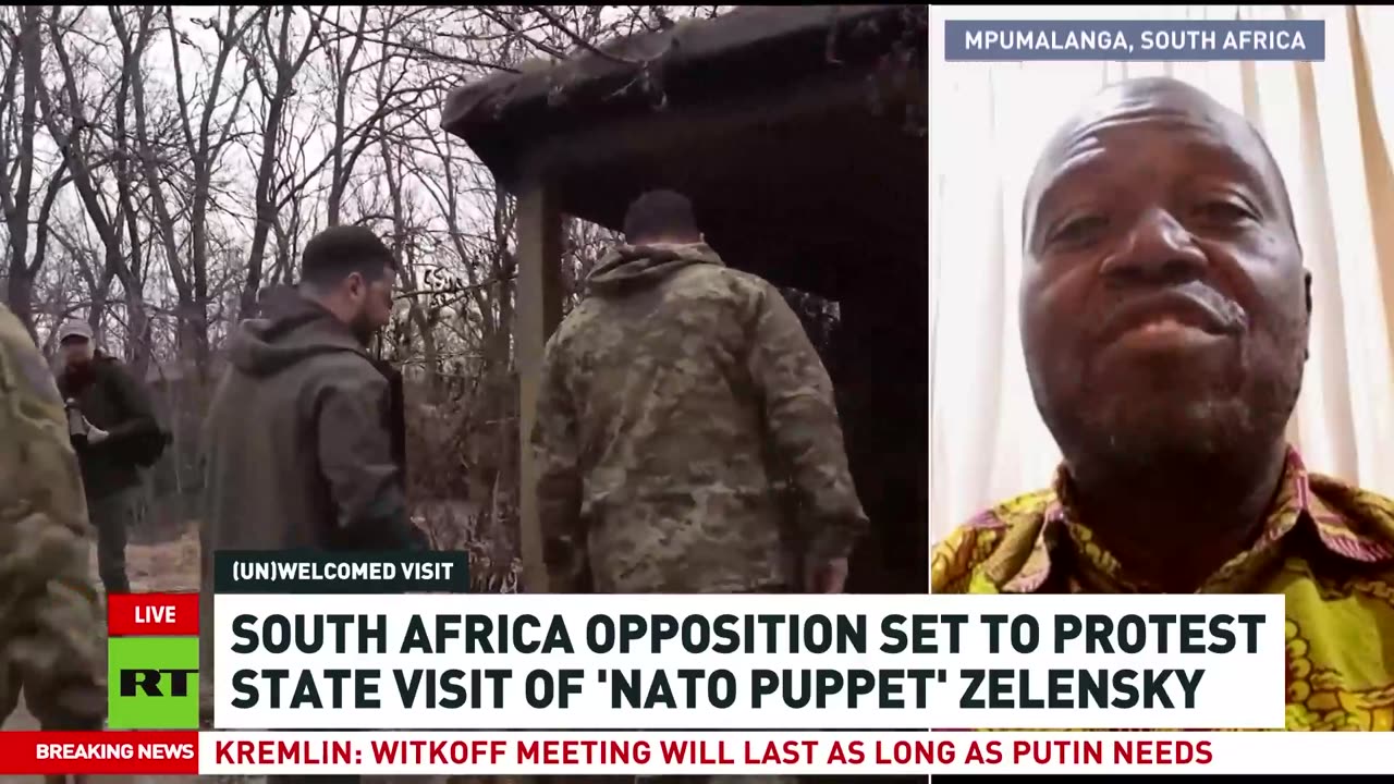 Zelensky should not be welcomed in South Africa — Themba Godi