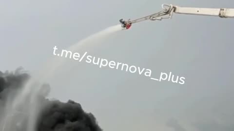 🔥 Lukoil is burning. A bitumen production unit with a total capacity