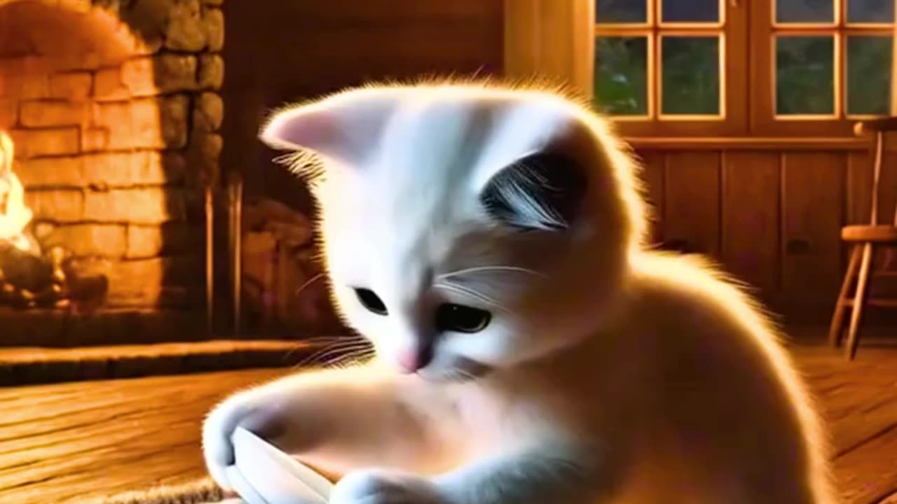 A Kind Cat Saves a Baby Turtle and his Mom Saves the Cat in Return #aicartoons #cats #viralshort