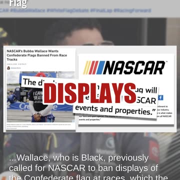 Fact Check: Bubba Wallace Did NOT Call for NASCAR to Ban the White Flag