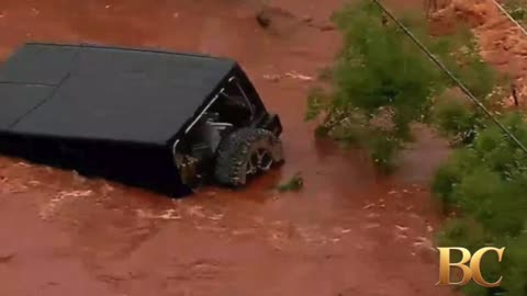 2 dead as slow-moving storms flood roads across Oklahoma and Texas