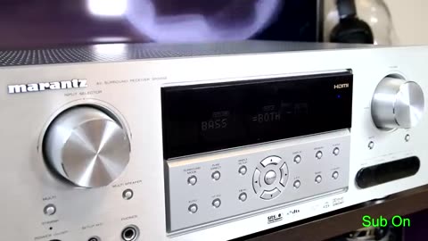 Marantz receiver + Pioneer & Sony speakers sound bass test