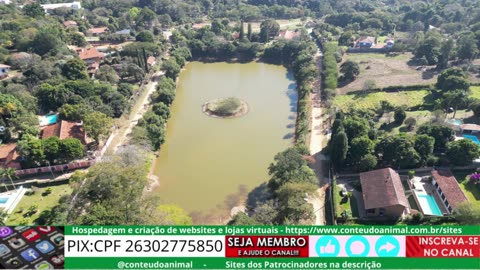 lagoa cambara valinhos sp by drone