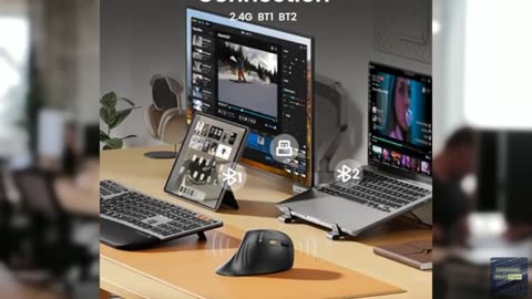ProtoArc Ergonomic Mouse, EM11 NL Bluetooth Rechargeable Wireless Vertical Mouse