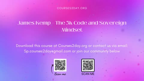 [GET] James Kemp – The 3k Code and Sovereign Mindset