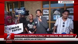 Minneapolis Hopeful's Rally: No English, No American!