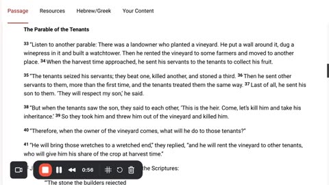 Parable of the Tenants